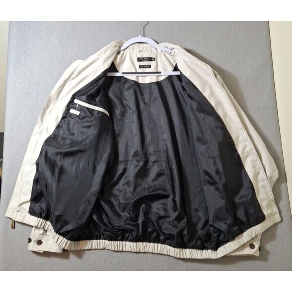 Alan Flusser Golf Jacket Mens XL White Full Zip Long Sleeve Pockets Course Club - Picture 9 of 9
